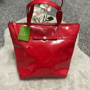 ✨ Kate Spade Camila Red Polka Dot Patent Leather Bag✨